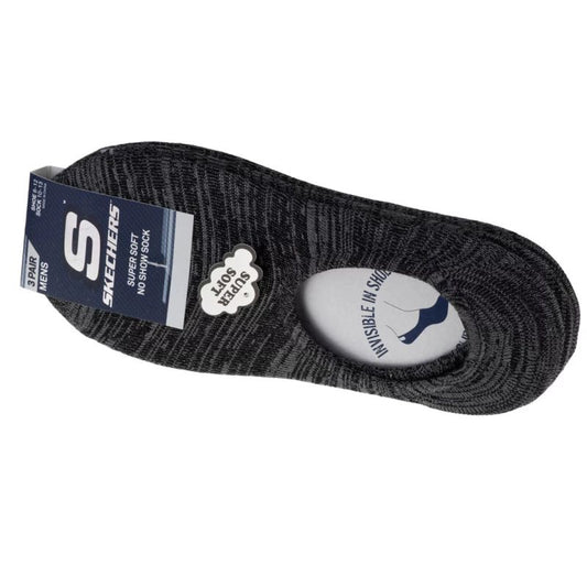 Skechers 3pk Mens Non Terry No Show S112219-GRY Gray 41-46 In preparation Your Sports Performance