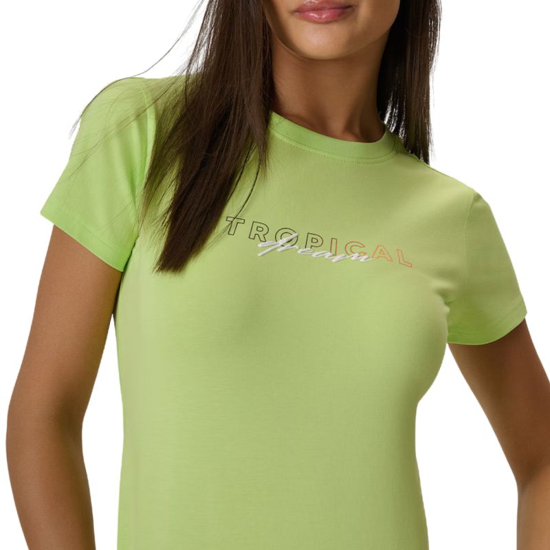 Women's T-shirt 4F F2717 light yellow 4FWSS26TTSHF2717 73S
