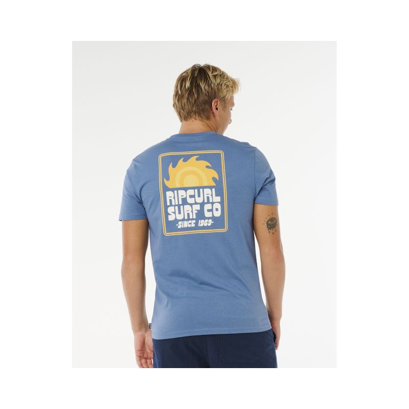 RIP CURL Pacific Rinse Sunrise Tee Men's Blue