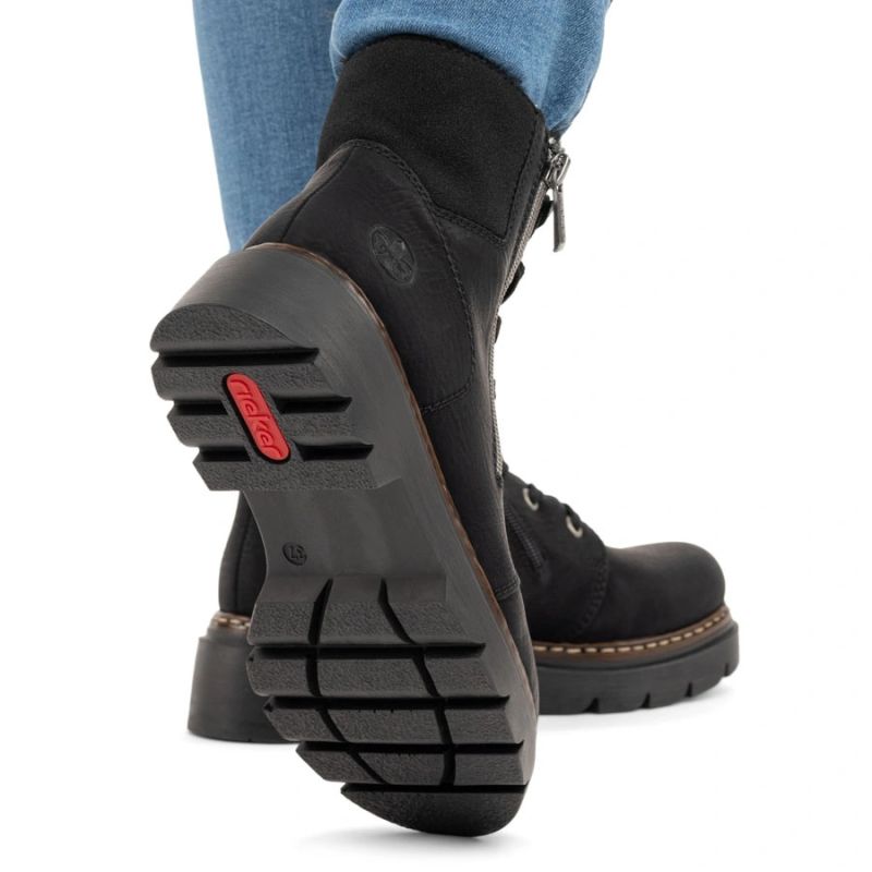 Comfortable Women’s Black Hiking Boots Rieker 76720-00