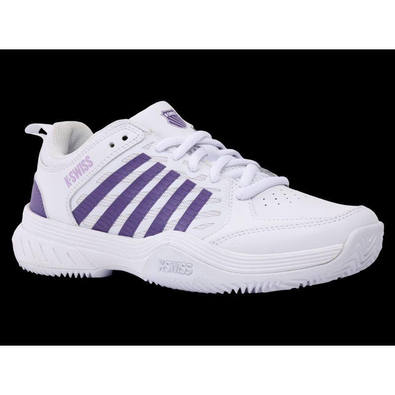 K-swiss COURT EXPRESS 2 CLAY WHITE/PURPLE HAZE/NEON LAVENDER-M sneakers (94429-151-M) K- Swiss