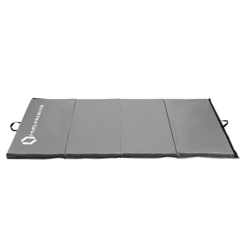 Folding gymnastic mattress gray 2400x1200x50mm HMS MGS01 In preparation Your Sports Performance