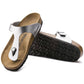 Birkenstock Gizeh Birko-Flor silver regular wide women's flip-flops (0043851) Footwear/Lifestyle/Brinkenstock/Japonki Birkenstock