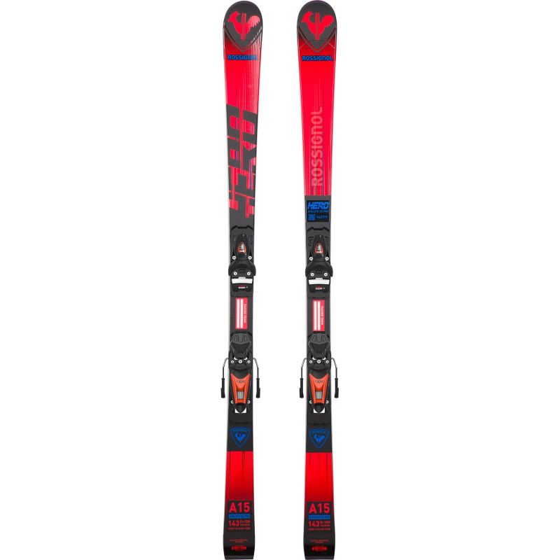 ROSSIGNOL HERO Athlete GS PRO (R21) skis + LOOK NX7 GW B73 bindings Black Hot Red Import z PMSport Your Sports Performance