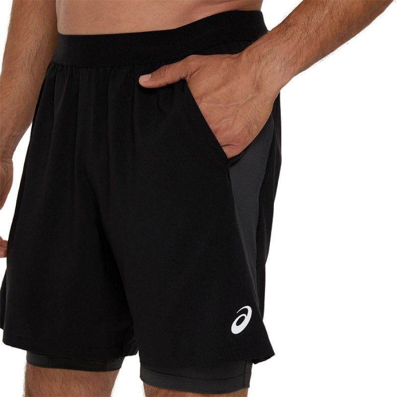 Asics Road 2N1 7IN Shorts M 2011D246001 Clothing/Running Asics