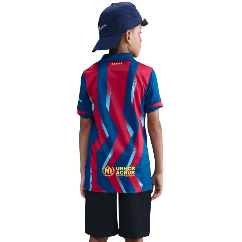 Nike FC Barcelona Stadium 25/26 Kids' Navy-Red Jersey FZ1307 432