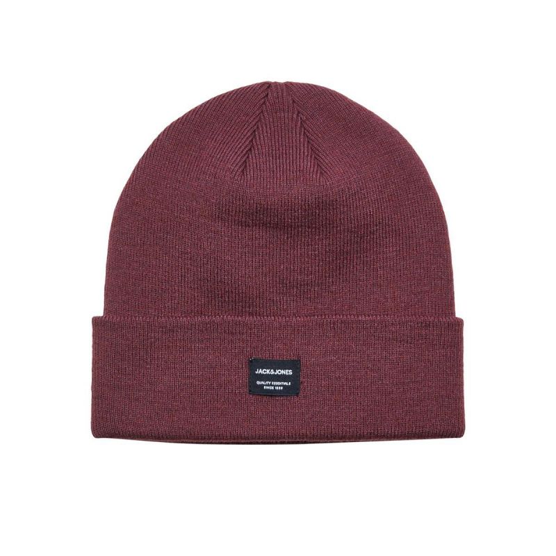 Jack & Jones Jacdna Beanie Noos M 12092815 Burgundy Clothing/Multisport/Jack & Jones Your Sports Performance