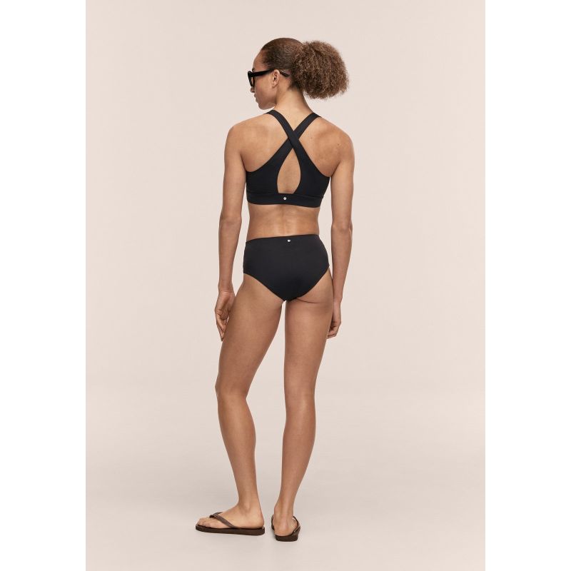CASALL High Waist Bikini Hipster Swim Briefs, Black