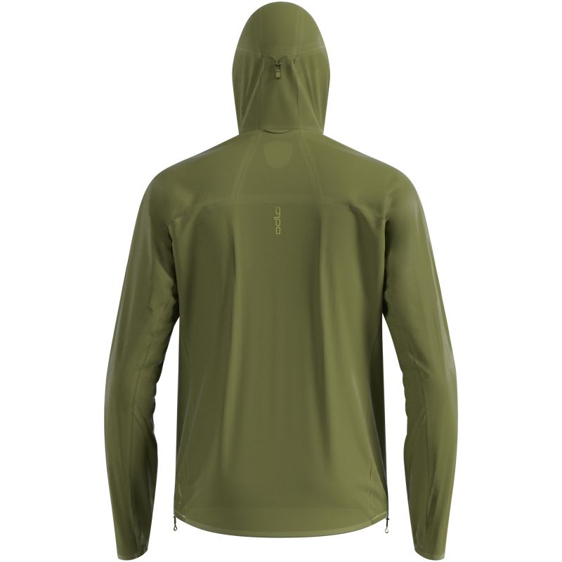 Men's ODLO Jacket ZEROWEIGHT DUAL DRY PK WATERPROOF green