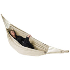 GARDEN HAMMOCK FOR 1 PERSON 200X100CM WITH ECRU COVER 1065427 Home and Garden/Garden Your Sports Performance