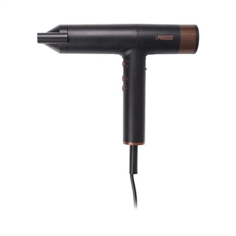 Princess Pro 529205 2000 W Hair Curler 3 Temperature Settings Ionic Function Diffuser Nozzle Black AGD - Produkty/Prostownice do włosów Your Sports Performance