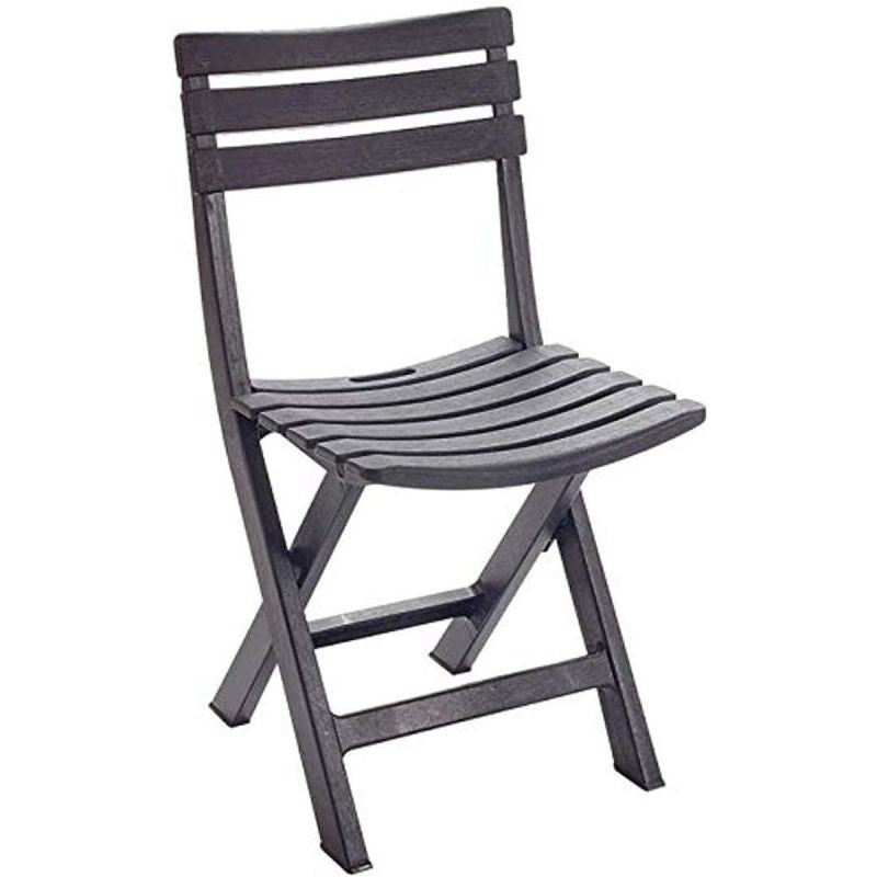 SET OF 4 FOLDABLE PLASTIC CATERING CHAIRS KOMODO ANTHRACITE Home and Garden/Garden Your Sports Performance