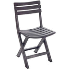 SET OF 4 FOLDABLE PLASTIC CATERING CHAIRS KOMODO ANTHRACITE Home and Garden/Garden Your Sports Performance