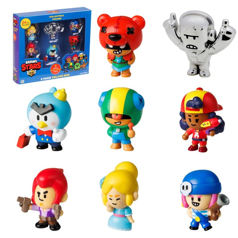 BRAWL STARS S1 FIGURES - 8 PACK DELUXE BOX VER.B (Gry i zabawki) Figurki/Kolekcjonerskie Your Sports Performance