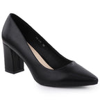 Sergio Leone PB414 women's black pumps with a block heel Footwear Your Sports Performance