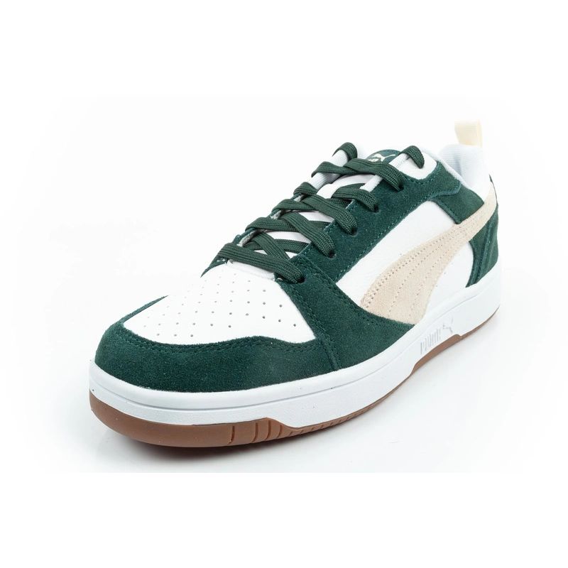 Puma Rebound v6 men's sports sneakers fashionable comfortable white green Puma