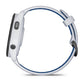 Garmin Forerunner 265 46mm Black Bezel with Whitestone Case White and Blue Akcesoria sportowe i turystyczne/Zegarki sportowe Your Sports Performance