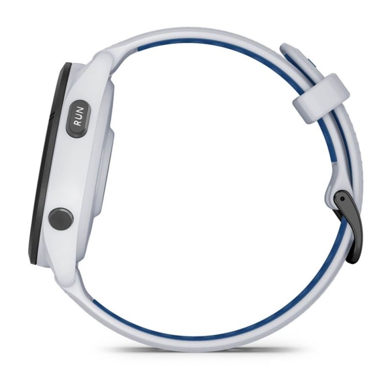 Garmin Forerunner 265 46mm Black Bezel with Whitestone Case White and Blue Akcesoria sportowe i turystyczne/Zegarki sportowe Your Sports Performance