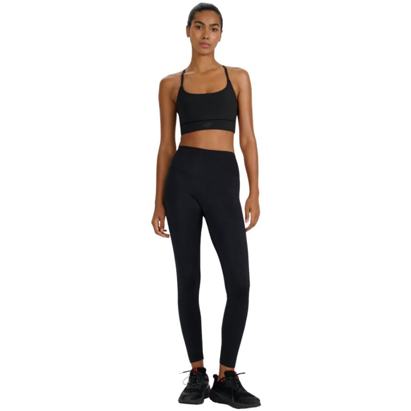 Women's leggings 4F FNK F411 deep black 4FWMM00TFTIF411 20S 4f