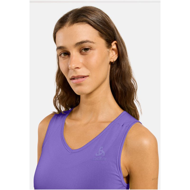 Women's Odlo PERFORMANCE X-LIGHT BL TOP v-neck singlet, purple