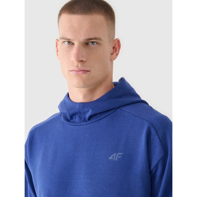 Men's sweatshirt with hood, open, 4F 4FRAW24TSWSM2050-31S 4f