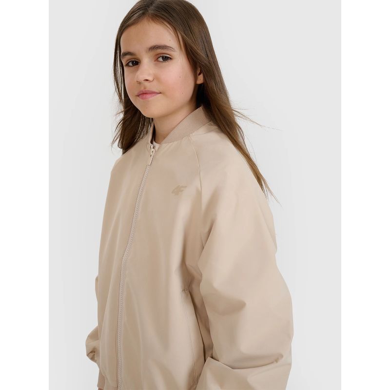 Girls' transitional bomber jacket 4F 4FJWSS25TJACF184-82S *Kategoria tymczasowa Your Sports Performance