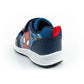 Leomil children's sports shoes Spiderman sneakers lightweight with velcro black blue