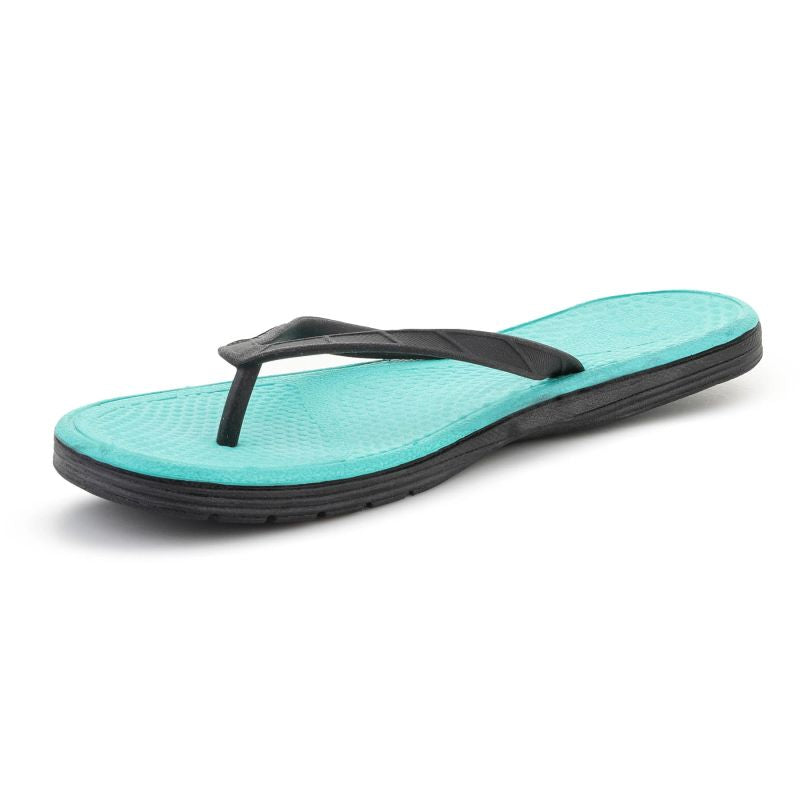 NEW BALANCE WOMEN`S PRO THONG FLOPS BLACK/TEAL NBW6076BTL