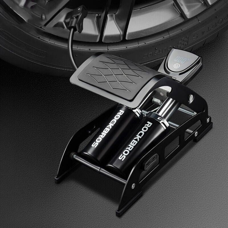 Rockbros 42430001001 Foot Pump with Display - Black In preparation Your Sports Performance