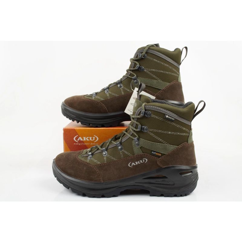 Aku Cimon Gore-tex Men's Leather Green Brown Hiking Shoes In preparation Your Sports Performance