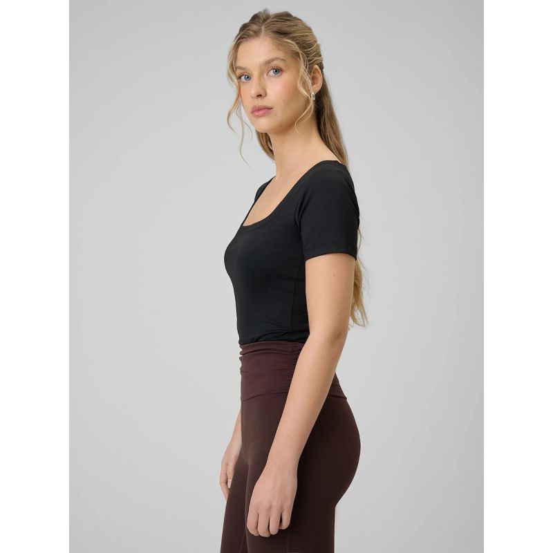 Women's slim plain T-shirt 4F 4FRSS26TTSHF3633-20S