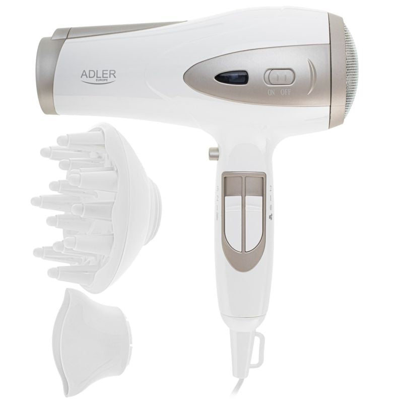 ADLER AD 2248wc hair dryer white and champagne AGD - Produkty/Suszarki do włosów Your Sports Performance