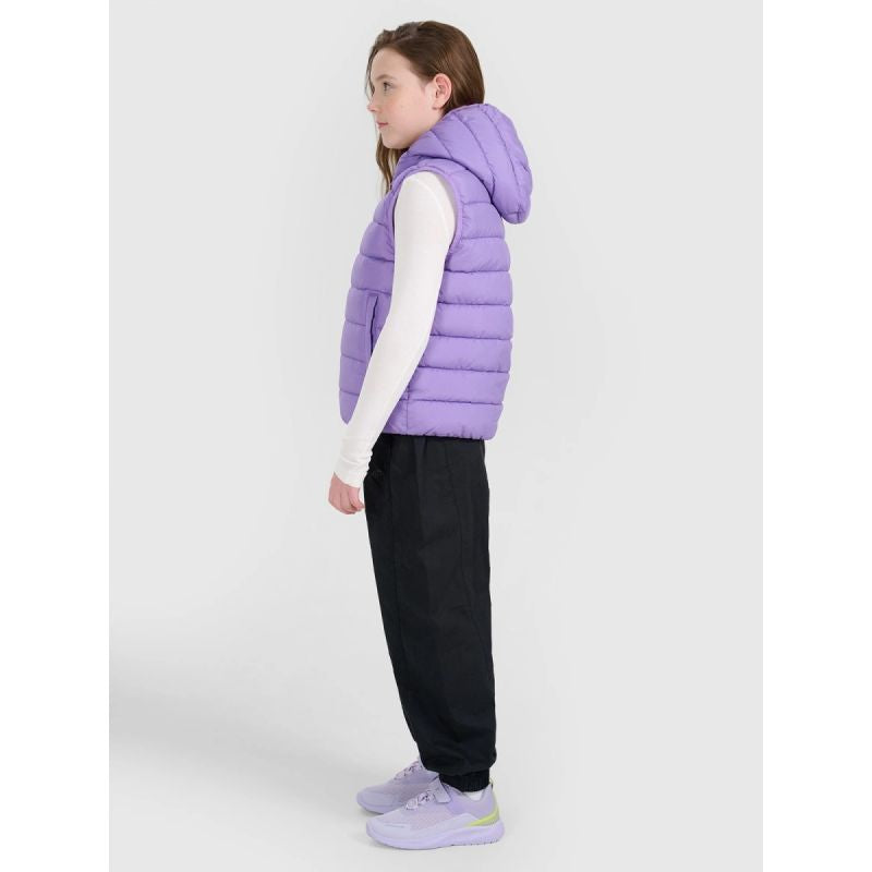 Girls' down vest with synthetic filling 4F 4FJRAW25TVJAF322-51S 4f