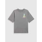 Loose T-shirt with print for girls 4F 4FJRSS26TTSHF3980-25S