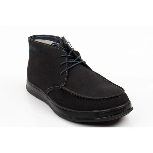 Lee Cooper men's shoes elegant leather ankle boots with zipper