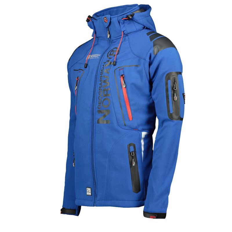 Geographical Norway Techno MEN 056 BS3 men's sports jacket, waterproof, blue (WU1060H/GN) In preparation Your Sports Performance