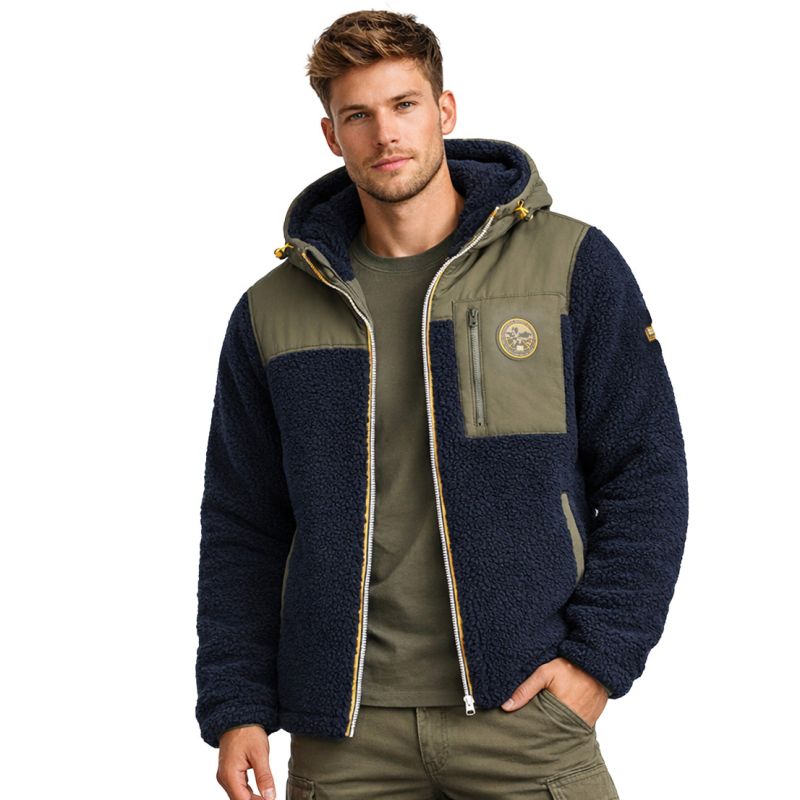 Geographical Norway Terpa Navy Db Men's Fleece 047-1 navy blue (WZ8006H/GN-Navy) Geographical Norway