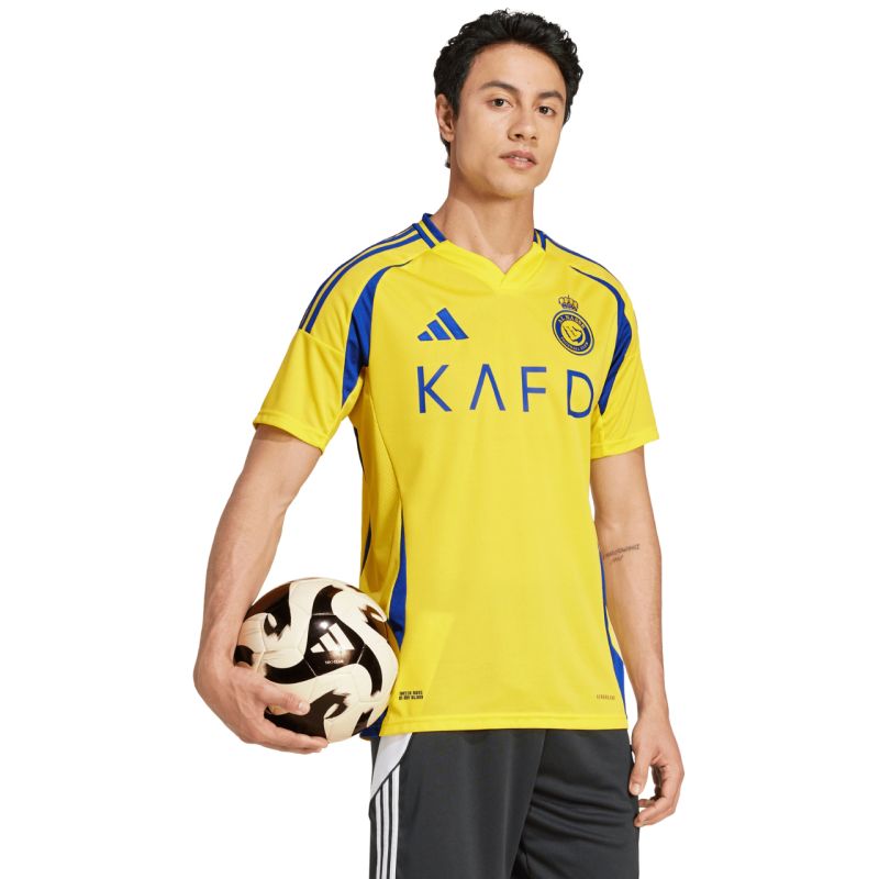 adidas Al Nassr FC 24/25 Ronaldo Home Men's Jersey, Yellow, JP0459