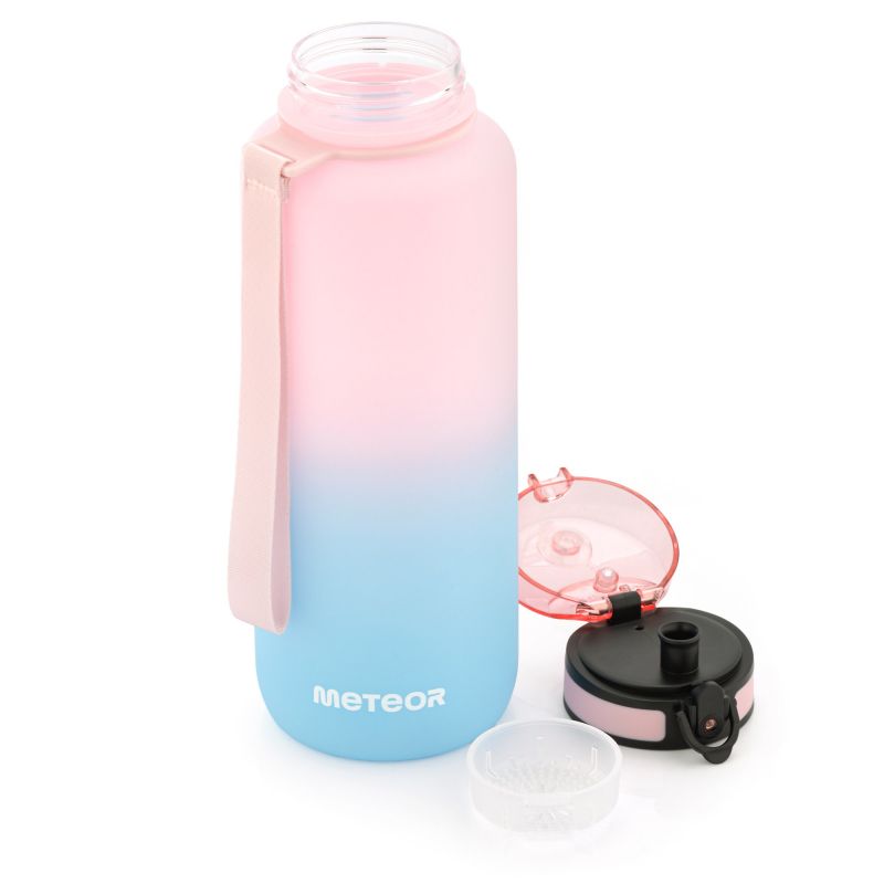 Meteor 1500 ml pink/blue sports bottle In preparation Your Sports Performance