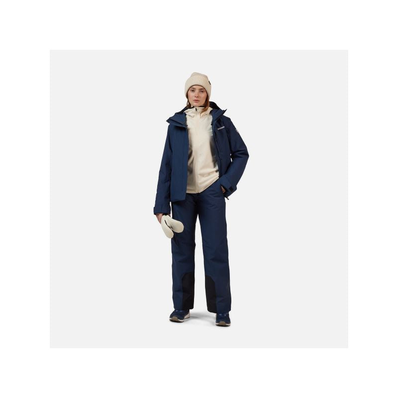 ROSSIGNOL W Insulated Ski Pant Women's Ski Pants Navy Blue