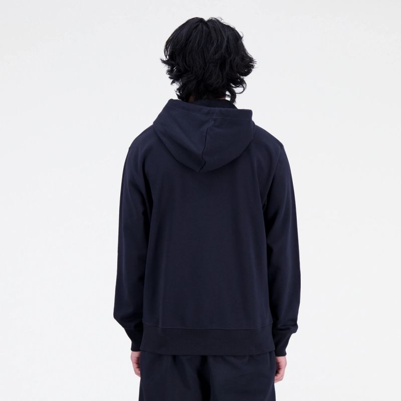 New Balance Essentials Stacked Logo Frenc M Hoodie MT31537BK Clothing/Outdoor New Balance