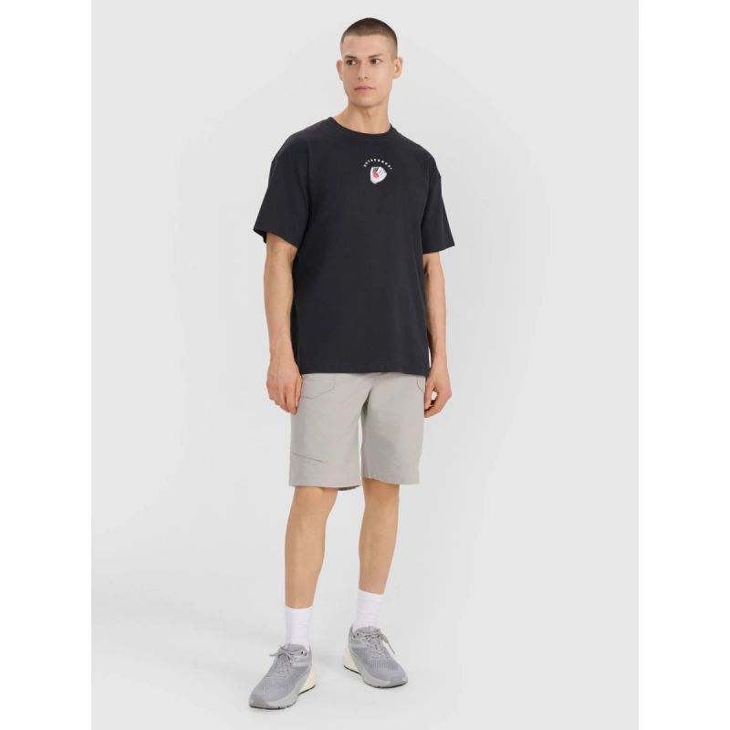 Men's oversized printed T-shirt 4F 4FRSS25TTSHM2981-20S *Kategoria tymczasowa Your Sports Performance