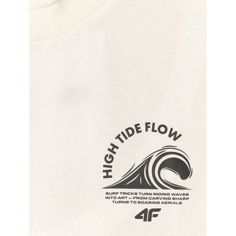 Men's relaxed T-shirt with print 4F 4FRSS26TTSHM4296-11S