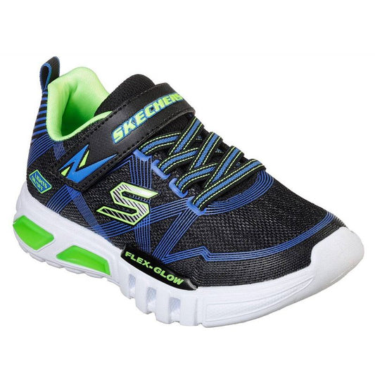 Skechers FLEX-GLOW Navy Blue Kids' Sports Shoes (90542L-BBLM) In preparation Your Sports Performance