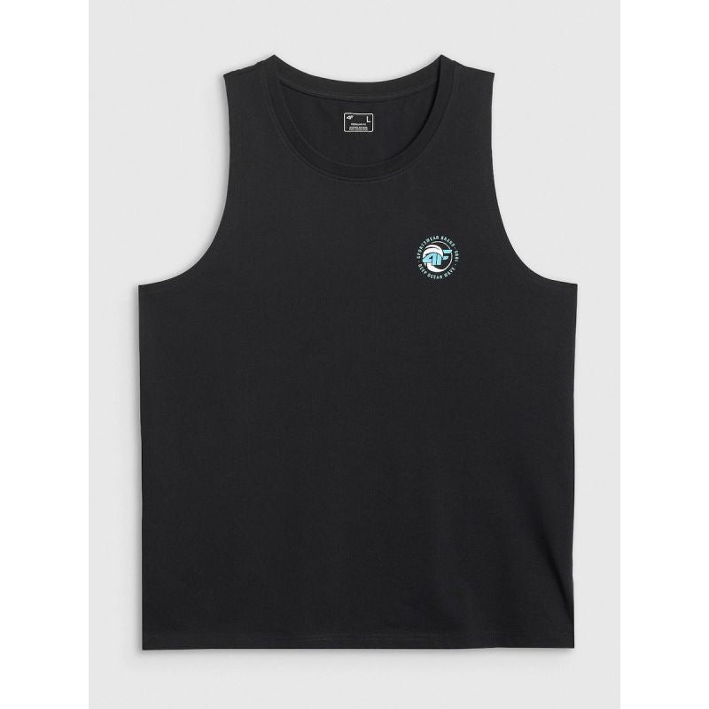 Men's regular sleeveless T-shirt with print 4F 4FRSS26TSLEM366-10S 4f