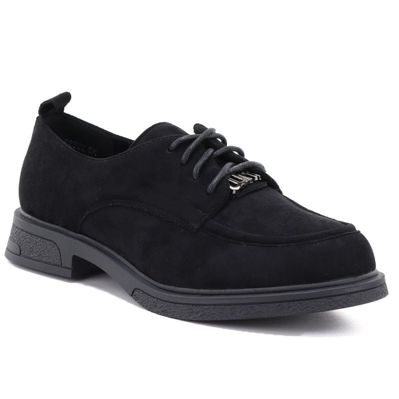 Women's black suede shoes Vinceza 62332
