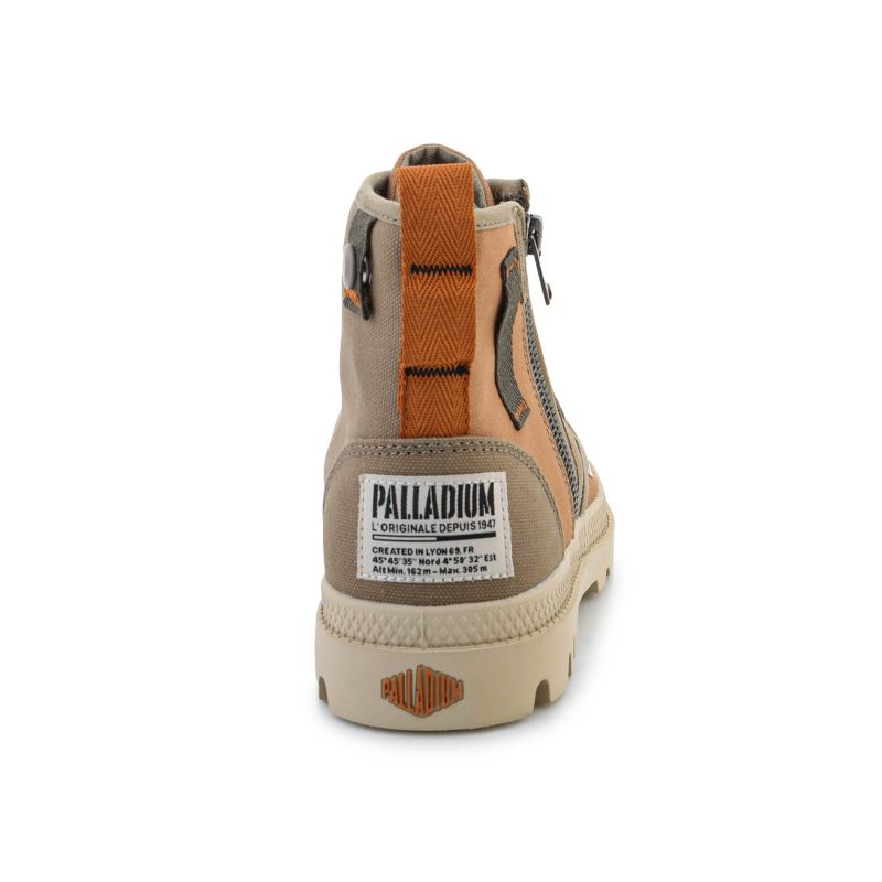 Palladium Men's Pampa Detroit Zip SU 04612-961-M Dusky Green/Brown To be categorized Your Sports Performance