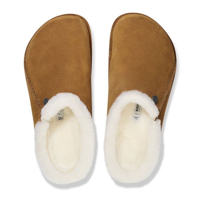 Birkenstock Zermatt Premium Shearling LEVE Mink LAF Narrow Flip-Flops (1023145) In preparation Your Sports Performance