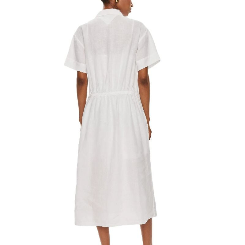 TOMMY HILFIGER LINEN MIDI DRESS In preparation Your Sports Performance
