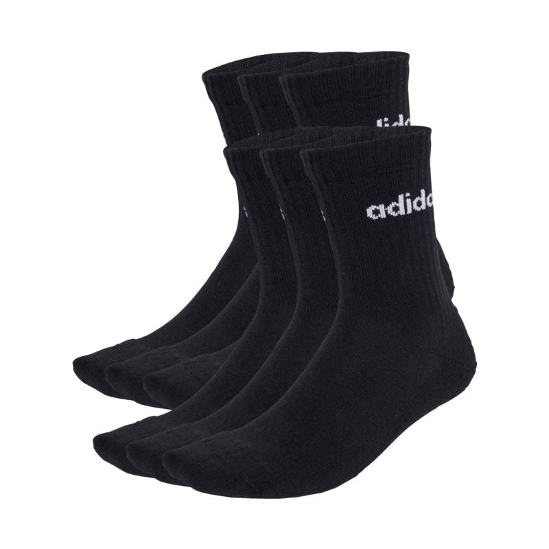 adidas Linear Crew Socks Cushioned 6 Pair Pack black JL6094 In preparation Adidas